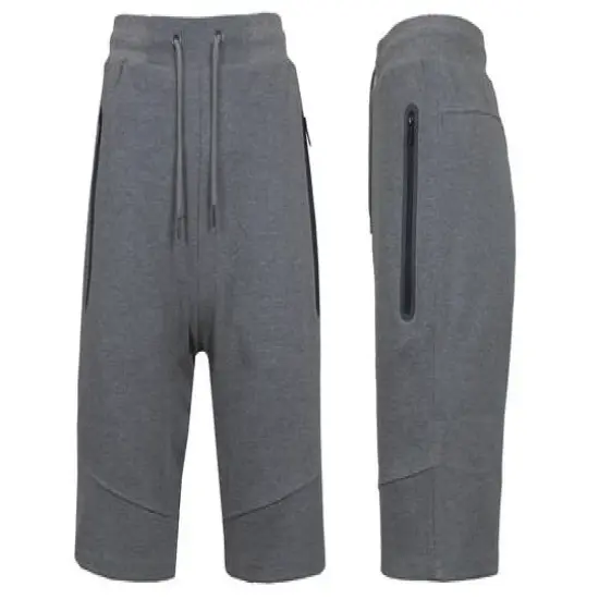 Galaxy by Harvic Lounge Tech Men's Jogger Shorts Charcoal {1}