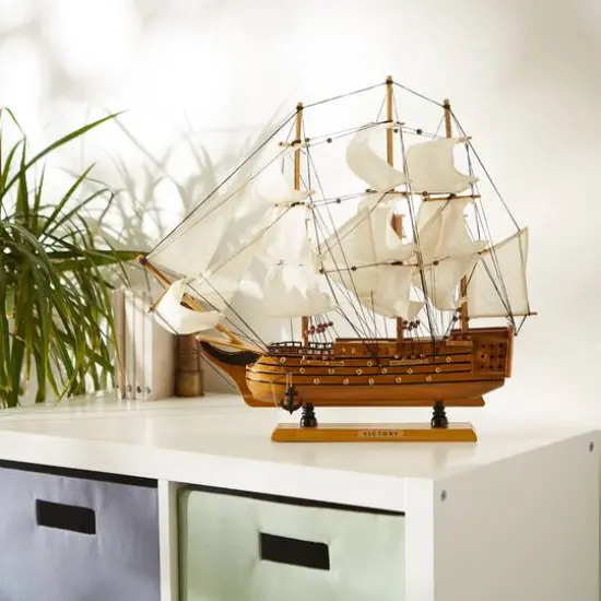 HMS Victory Ship Model 19" x 4" x 17.75" {4}