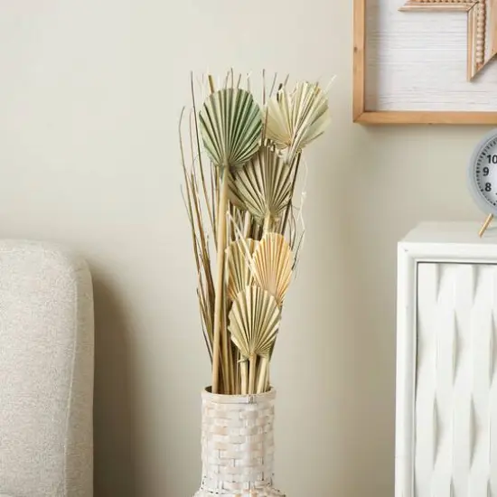 3ft. Brown Dried Plant Palm Leaf Natural Foliage with Grass {3}