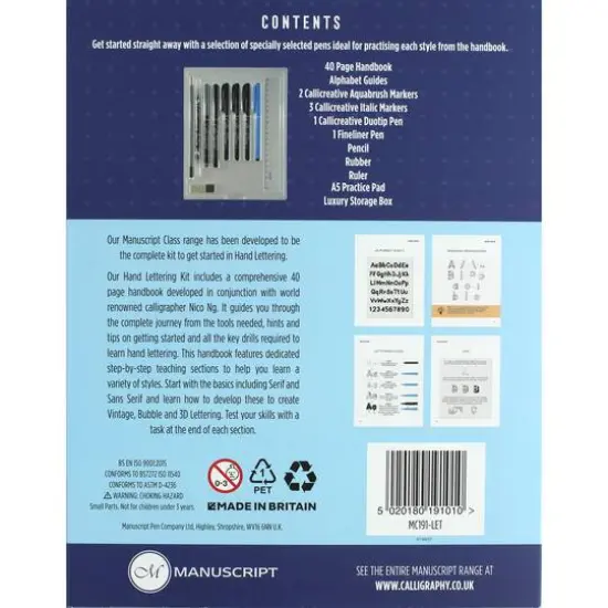 Manuscript Class Teach Yourself Hand Lettering Kit {3}