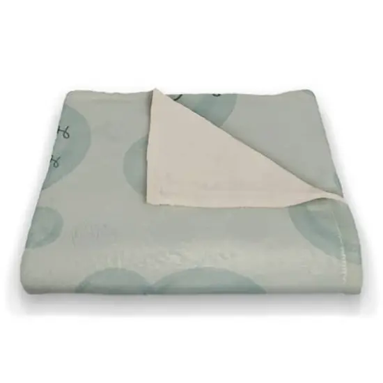 Turn Your Troubles Into Bubbles Coral Fleece Blanket Green {3}