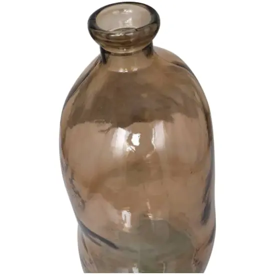 29" Brown Spanish Bottle Glass Vase {6}