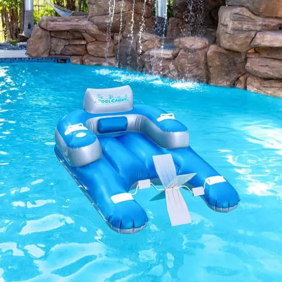 PoolCandy Pedal Runner Deluxe Foot Powered Pool Lounger {4}