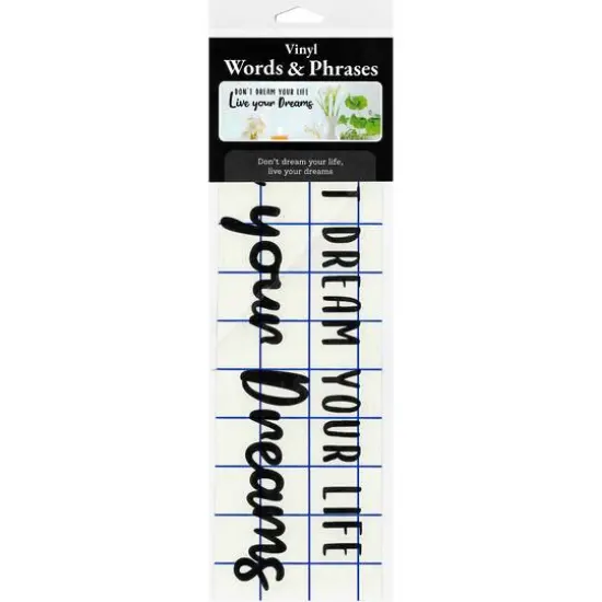 Leisure Arts® Matte Black Don't Dream Your Life Vinyl Decal {5}