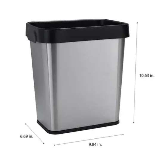 Bath Bliss 8L Stainless Steel Waste Bin {4}