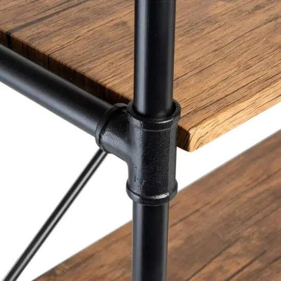 Honey Can Do 4-Tier Industrial Rolling Bookshelf {8}