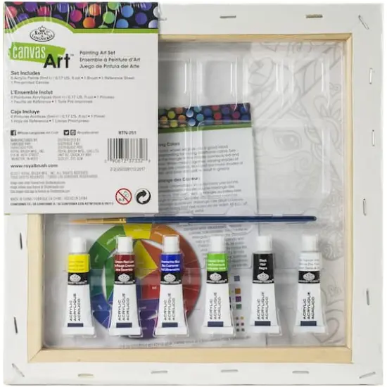 Royal & Langnickel® Canvas Art™ 10'' x 10'' Unicorn Paint Kit {3}