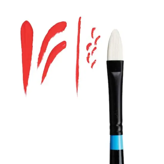 Princeton&trade; Aspen&trade; Synthetic Long Handle Filbert Brush {4}