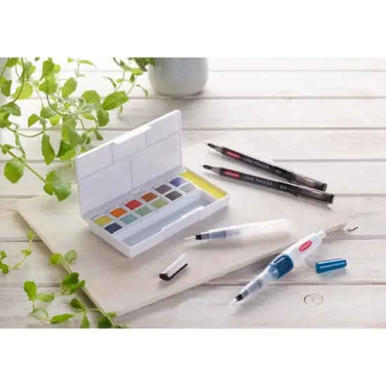 Derwent Line & Wash Paint Pan 12 Color Set {7}