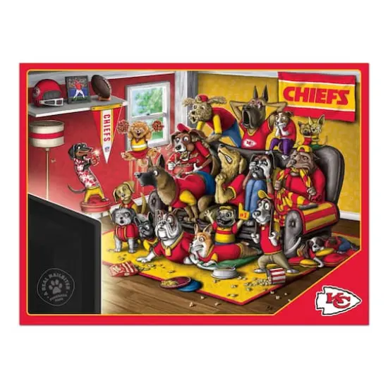 NFL Purebred Fans A Real Nailbiter 500 Piece Puzzle Kansas City Chiefs {5}