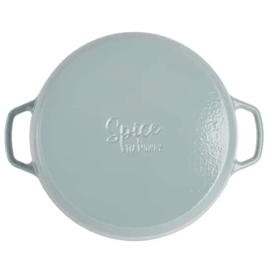 Spice By Tia Mowry Savory Saffron 6qt. Enameled Cast Iron Dutch Oven with Lid Mint {11}