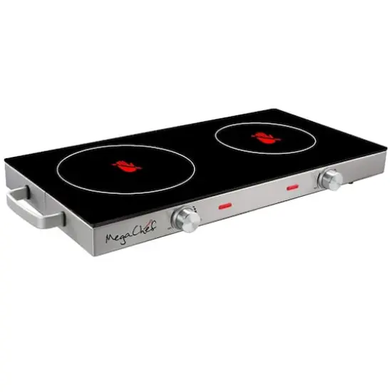 MegaChef Ceramic Infrared Double Electical Cooktop {1}
