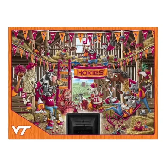 College Barnyard Fans 500 Piece Puzzle Virginia Tech Hokies {5}
