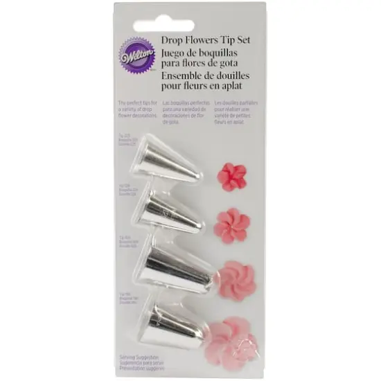 Wilton&reg; Drop Flowers Icing Decorating Tip Set {1}