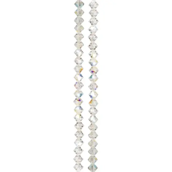 Preciosa Glass Crystal Bicone Beads, 6mm by Bead Landing&trade; Crystal AB {4}