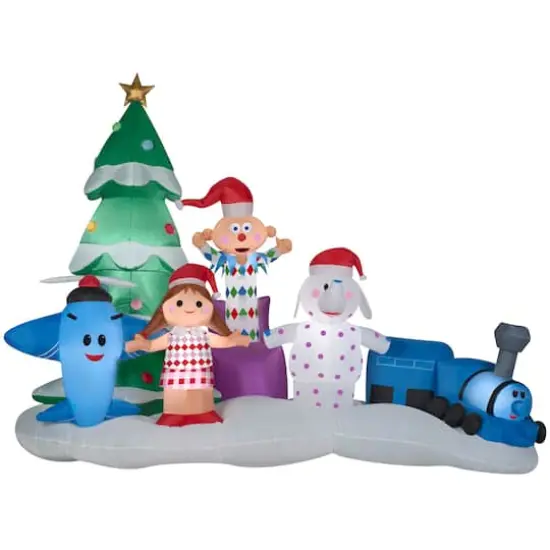 7ft. Airblown&reg; Inflatable Christmas Misfit Toys Scene {1}