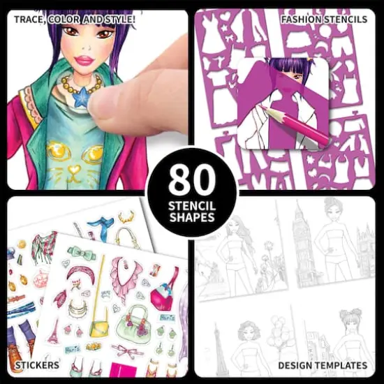 Style Me Up! Fashion Stencil & Style Art Kit {4}
