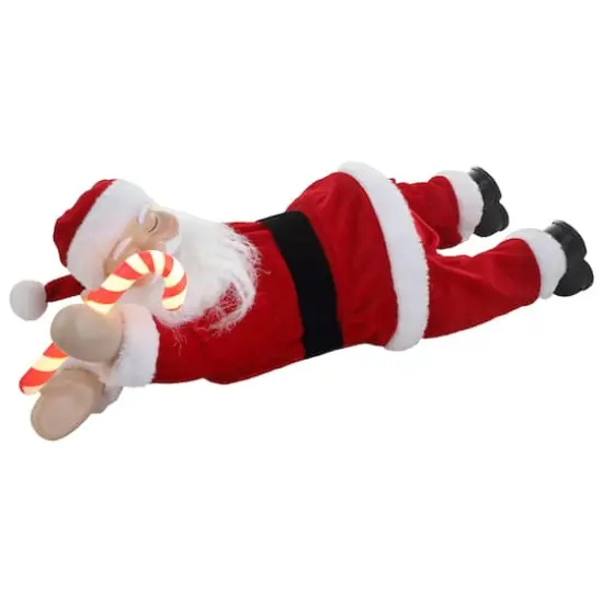 19.5" Lighted Sleeping Santa {5}