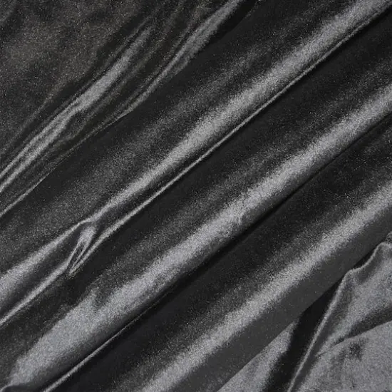 Feldman Velour Polyester Fabric Black {1}