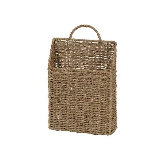 Household Essentials Rectangular Wicker Hanging Baskets {6}