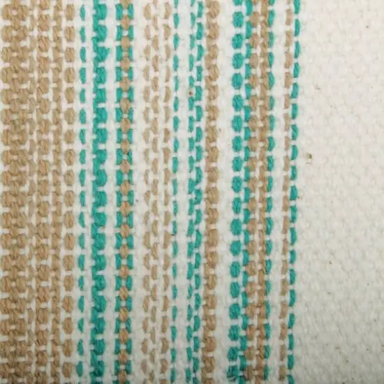 DII® 13" x 20" Fringed Striped Tabletoppers, 6ct. Teal Blue {7}