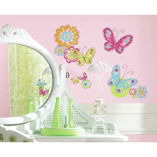 RoomMates Brushwork Butterfly Peel & Stick Wall Decals {3}