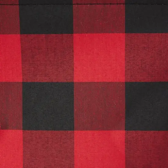 DII&reg; Large Rectangle Red/Black Buffalo Check Polyester Bin {5}