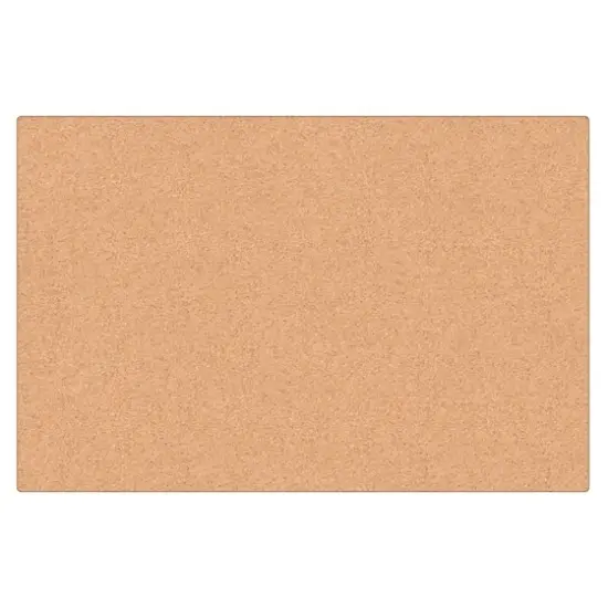 U Brands&trade; 36'' x 24'' Frameless Cork Canvas Bulletin Board {1}