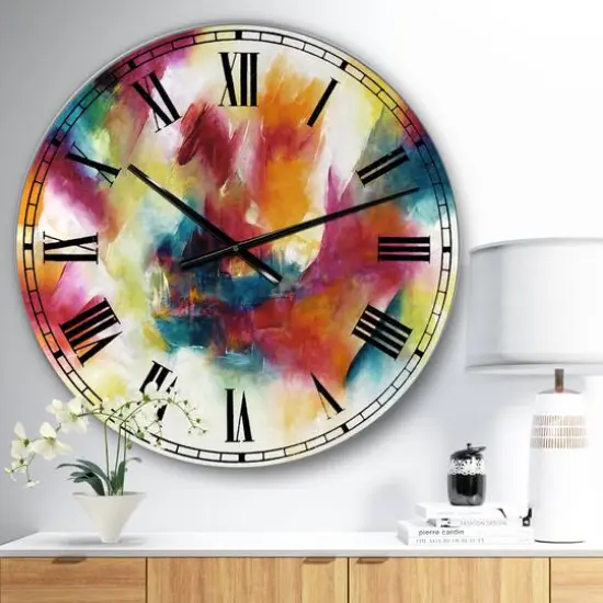 Designart Taking Center Stage Oversized Modern Wall Clock {3}
