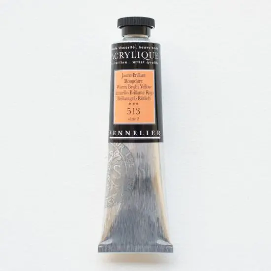 Sennelier Extra Fine Artists' Acrylic Paint, 60mL 513 Warm Bright Yellow {1}