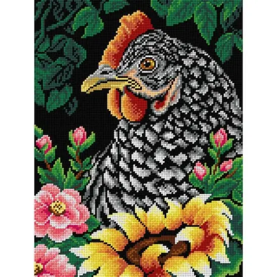 Orchidea Gobelin Canvas For Halfstitch Without Yarn Hen {1}