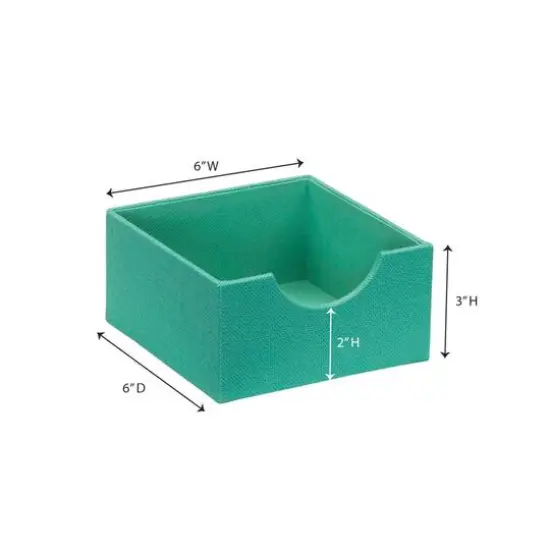 Household Essentials Square Drawer Organizers, 2ct. Green {5}