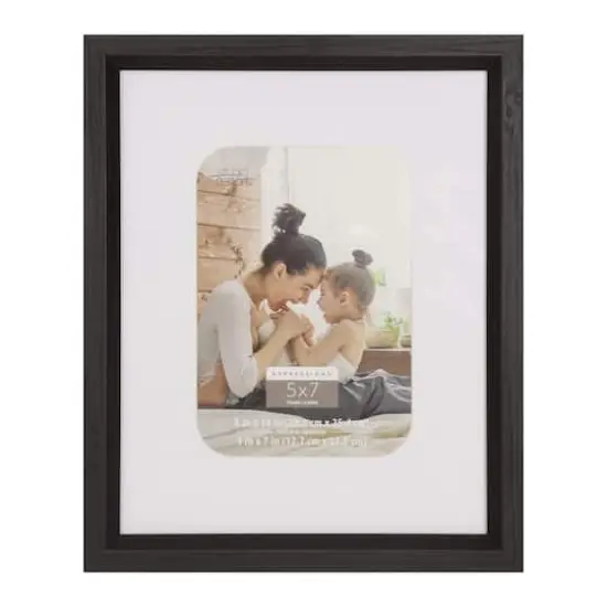 Expressions&trade; 5" x 7" White & Black Frame with Mat by Studio D&eacute;cor&reg; {1}