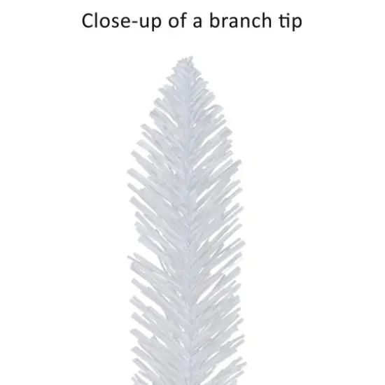 4ft. Pre-Lit White Artificial Alpine Pencil Tree, Clear Lights {7}