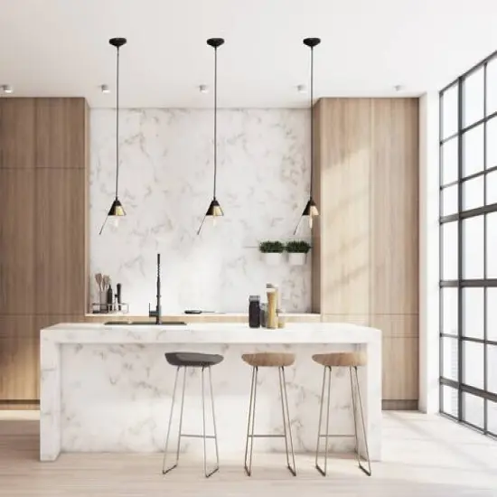 Hello Honey&reg; Robert Stevenson Lighting Theo 10" Matte Black & Brushed Metal Ceiling Light Black/Brass {3}