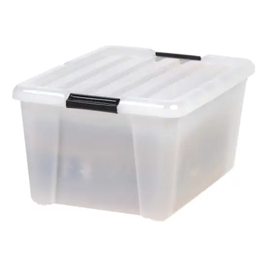 IRIS&reg; 45qt. Pearl Latching Storage Boxes, 4ct. {5}