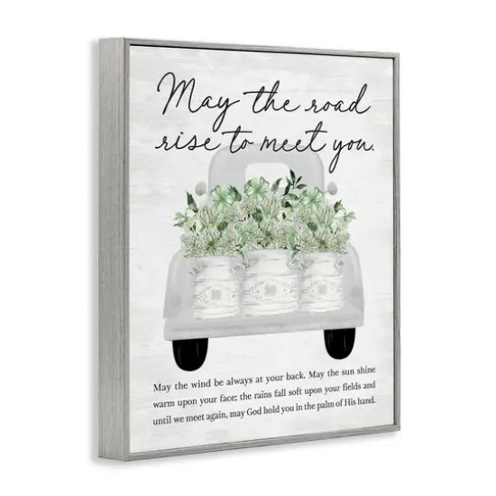 Stupell Industries Country Irish Proverb Framed Giclee Art Gray {4}