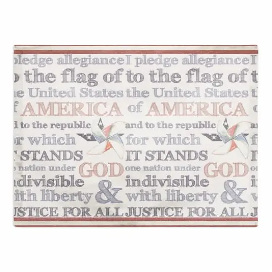 Pledge of Allegiance Poly Twill Placemat {1}