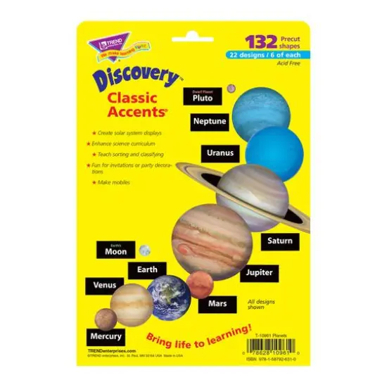 Trend Enterprises&reg; Planets Classic Accents&reg;, 132ct. {4}