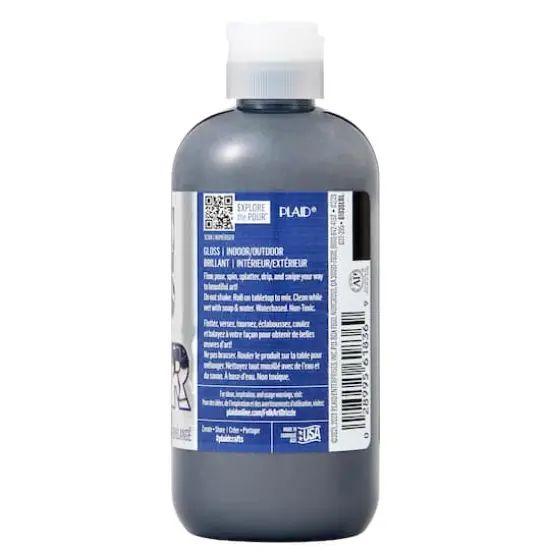 FolkArt&reg; Drizzle&trade; Pre-Mixed Acrylic Pouring Paint, 9oz. Mercury Metallic {12}