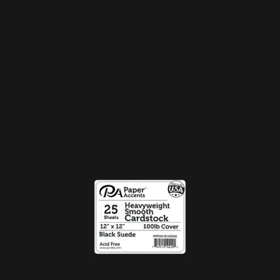 PA Paper&trade; Accents Smooth 12"x 12" Heavyweight Cardstock, 25 Sheets Deep Blue {2}