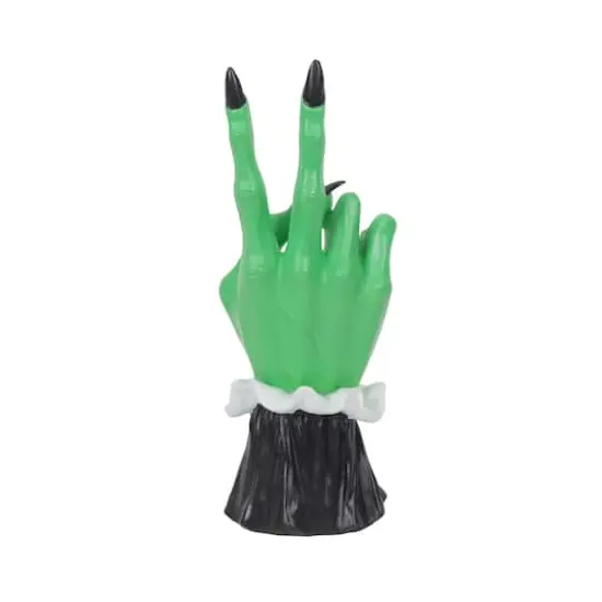 9" Green Peace Sign Witch Hand Tabletop Décor by Ashland® {3}