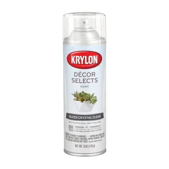 Krylon&reg; D&eacute;cor Selects Gloss Paint & Primer Crystal Clear {1}
