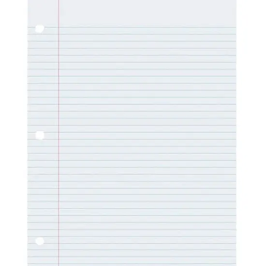 Pacon&reg; White 3-Hole Punched Composition Paper, 2 Packs of 500 {3}