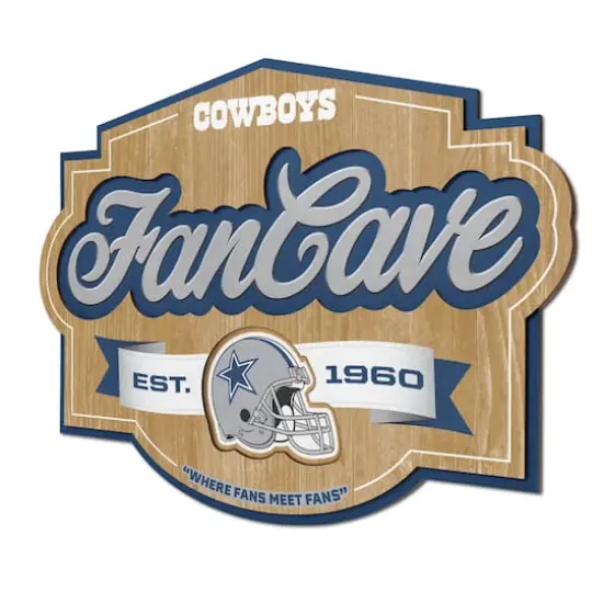 NFL Fan Cave Sign Dallas Cowboys {1}