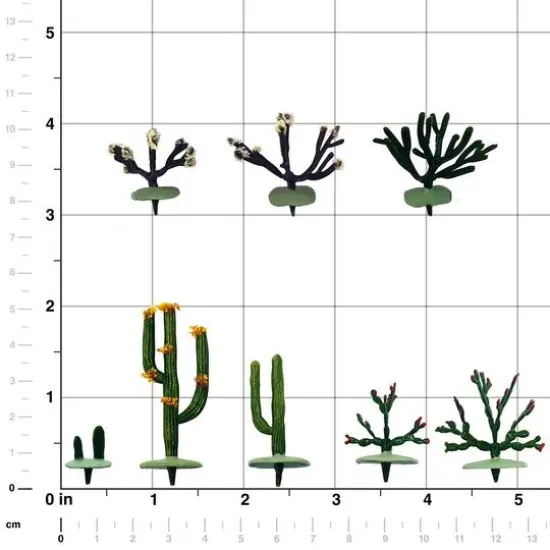 JTT Scenery Products Mini Cactus Plants {5}