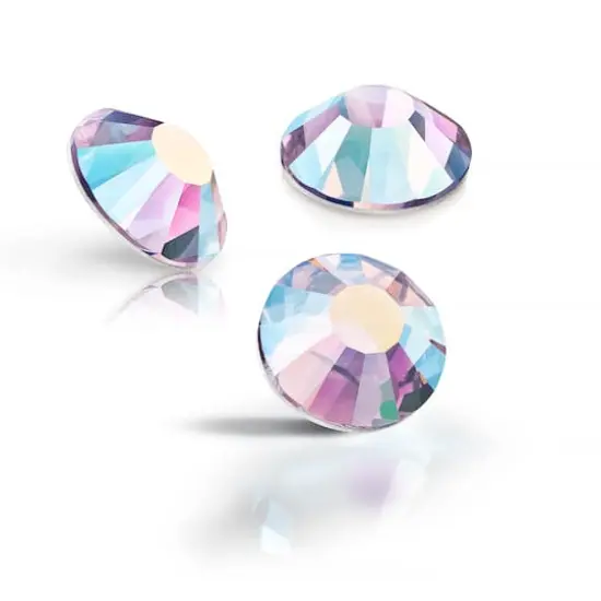 Preciosa MAXIMA SS20 Aurora Borealis Flatback Czech Crystals, 144ct. Pale Lilac AB {4}