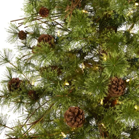 6ft. Pre-Lit Wyoming Alpine Artificial Christmas Tree, Clear LED Lights {4}