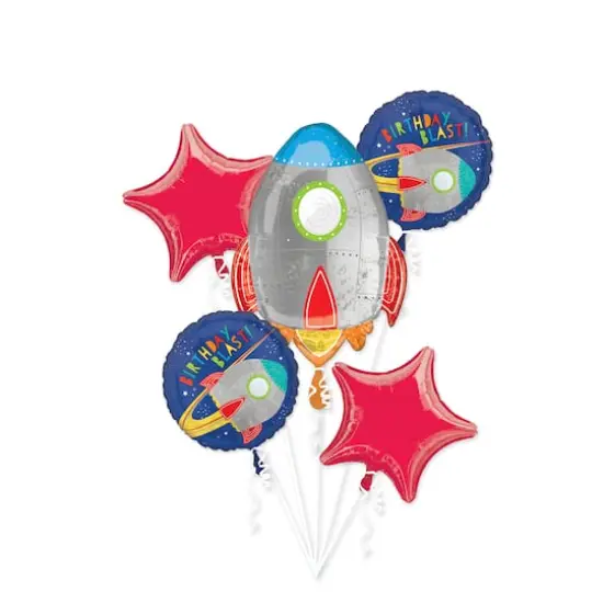 Birthday Blast Foil Balloon Bouquet {1}