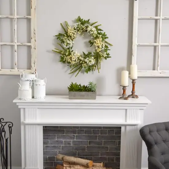 13" Succulent Garden with Concrete Planter  {6}